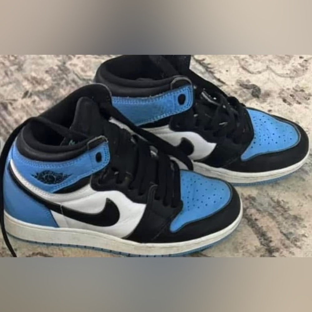 Nike Air Jordan Retro Blue and Black Sneakers